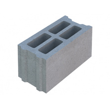 Камень перегородочный СКЦ 1Р-1пг 390х190х188 мм бетонный