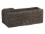 Камень облицовочный колотый СКЦ-2Л-9У угловой 380х120(190)х140 мм черный ##1