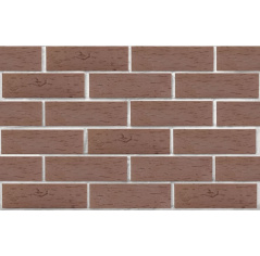 Кирпич клинкерный облицовочный пустотелый ЛСР Мюнхен коричневый береста 250х85х65 мм