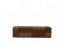Кирпич клинкерный облицовочный пустотелый ЛСР Мюнхен коричневый береста 250х85х65 мм ##6