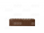 Кирпич клинкерный облицовочный пустотелый ЛСР Мюнхен коричневый гладкий 250х85х65 мм ##6