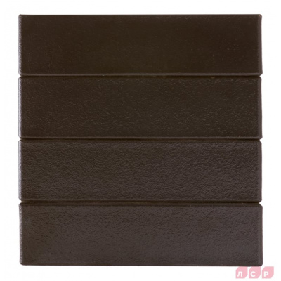 Кирпич клинкерный облицовочный пустотелый ЛСР чёрный глянцевый Рейкьявик гладкий 250х85х65 мм #2