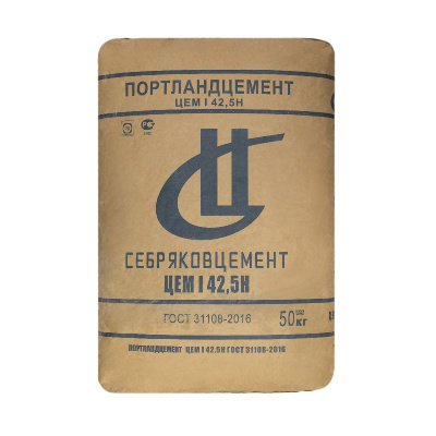 Портландцемент Себряков М500 Д0 (ЦЕМ I 42.5Н) 50 кг #1
