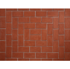 Клинкерная брусчатка Лондон красная 200x100x50 мм