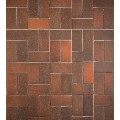 Клинкерная брусчатка Ноттингем красный флэш 200x100x50 мм #1