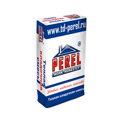 Теплоизоляционная кладочная смесь PEREL TKS 6020 20 кг #1