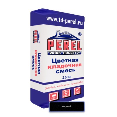 Цветная кладочная смесь PEREL SL 0065 черный 50 кг #1