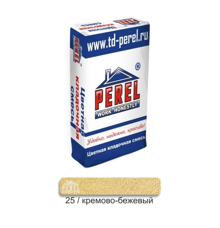 Цветная кладочная смесь PEREL SL 0025 кремово-бежевый 50 кг – купить в СПб:цена, характеристики, фото
