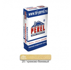 Цветная кладочная смесь PEREL NL 0125 кремово-бежевый 50 кг
