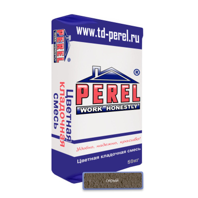 Цветная кладочная смесь PEREL SL 0010 серый 50 кг #1