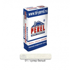 Цветная кладочная смесь PEREL NL 0101 супер-белый 25 кг
