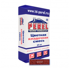 Цветная кладочная смесь PEREL SL 0060 красный 25 кг