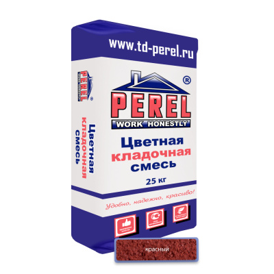 Цветная кладочная смесь PEREL VL 0260 красный 25 кг #1