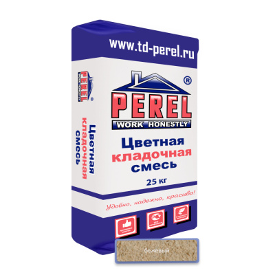 Цветная кладочная смесь PEREL VL 0220 бежевый 25 кг #1