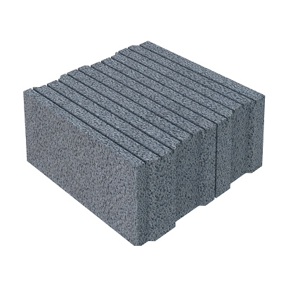 Камень керамзитобетонный стеновой Polarit Comfort-400 рядовой #1