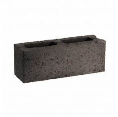 Камень бетонный стеновой СКЦ-2Р-8 380х120х140 черный