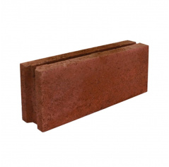 Камень бетонный стеновой СКЦ-2Р-14 380х80х140 красный