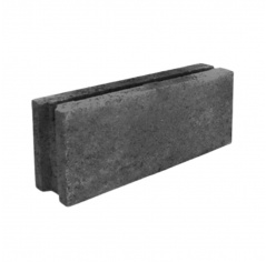 Камень облицовочный гладкий СКЦ 2Р-14 380х80х140 мм черный