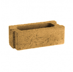 Камень бетонный стеновой СКЦ-2Р-16Р 250х120х90 бежевый