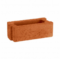 Камень бетонный стеновой СКЦ-2Р-16Р 250х120х90 красный