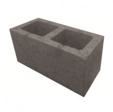 Камень бетонный стеновой СКЦ 1Р-1СТ вентиляционный двухканальный 390х188х190 мм