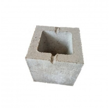 Камень бетонный стеновой СКЦ-1Р-1СП для вентиляционных каналов 190х188х190 мм серый