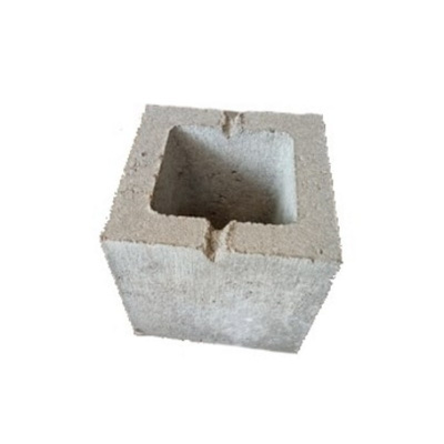 Камень бетонный стеновой СКЦ-1Р-1СП для вентиляционных каналов 190х188х190 мм серый #1
