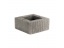 Колонный блок рифленый 300х300х140 мм серый ##1