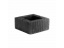 Колонный блок рифленый 300х300х140 мм черный ##1