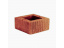 Колонный блок рифленый 300х300х140 мм красный ##1