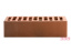 Кирпич облицовочный керамический ЛСР пустотелый красный темный флэшинг гладкий 250x120x65 мм ##11