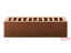 Кирпич облицовочный керамический ЛСР пустотелый красный темный флэшинг рустик 250x120x65 мм (ут.ст) ##11