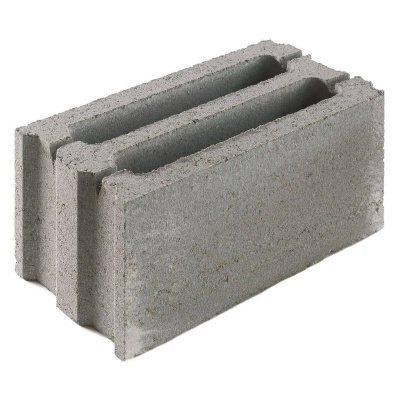 Блок перегородочный 390х190х188 мм бетонный #1