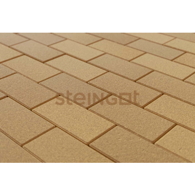 Тротуарная плитка Steingot Брусчатка 200х100х60 мм Желтая (верхний прокрас, минифаска) #2