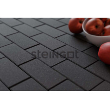 Тротуарная плитка Steingot Брусчатка 200х100х60 мм Черная (верхний прокрас, минифаска)
