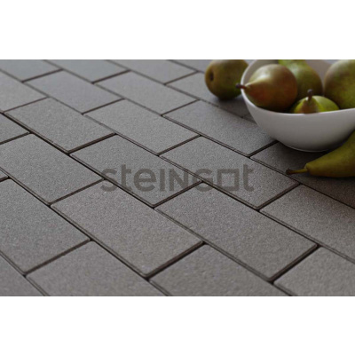 Тротуарная плитка Steingot Брусчатка 200х100х60 мм Серая (полный прокрас, минифаска) #1