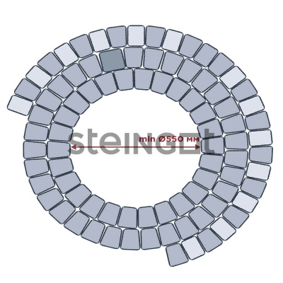 Тротуарная плитка Steingot Классика Арко темно-коричневая #2