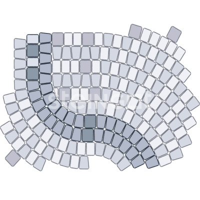 Тротуарная плитка Steingot Классика Арко темно-коричневая #3