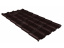 Металлочерепица Grand Line камея 0.5 Drap RAL 8017 шоколад ##8