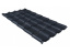 Металлочерепица Grand Line камея 0.5 Drap RAL 7024 мокрый асфальт ##1