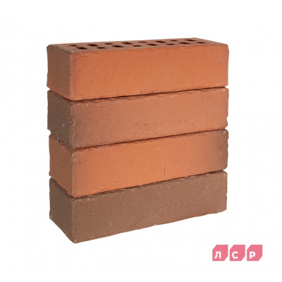 Кирпич клинкерный облицовочный пустотелый ЛСР Ричмонд красный флэш винтаж 250х85х65 мм #4