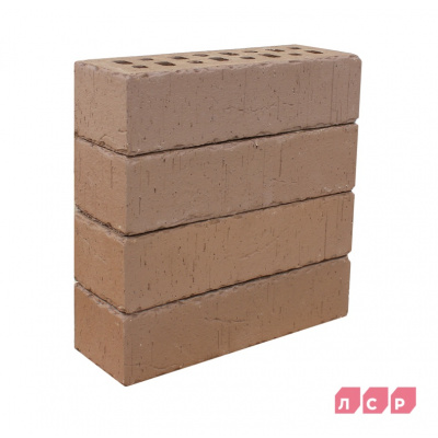 Кирпич клинкерный облицовочный пустотелый ЛСР Антверпен темно-терракотовый флэш винтаж 250х85х65 мм #3