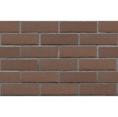 Кирпич клинкерный облицовочный пустотелый ЛСР Кельн коричневый винтаж 250х85х65 мм
