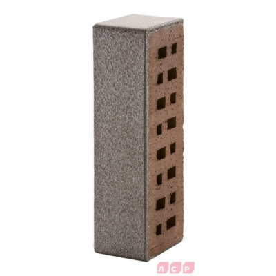 Кирпич клинкерный облицовочный пустотелый ЛСР Эльфюс серебристый гладкий 250х85х65 мм #7