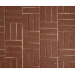 Клинкерная брусчатка Эдинбург Лонг темно-красная 250х80х50 мм