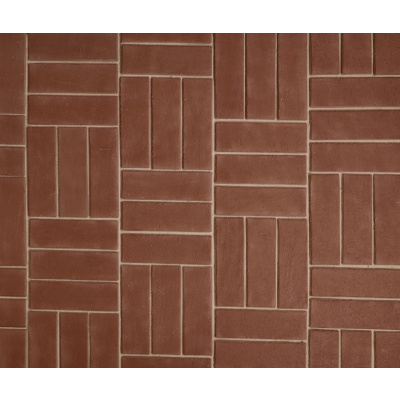 Клинкерная брусчатка Эдинбург Лонг темно-красная 250х80х50 мм #1