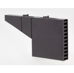 Вентиляционно-осушающая коробочка VENTEK универсальный формат, темно-серая