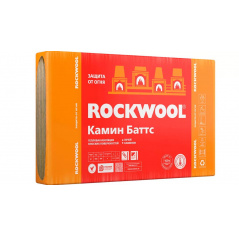 Утеплитель RockWool Камин Баттс 1000х600х30 (2,4 м2/4 плиты)