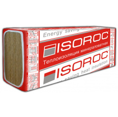 Утеплитель Isoroc Изофлор 1000х600х100 (1,8 м2/3 плиты)