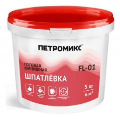 Шпатлевка полимерная готовая ПЕТРОМИКС FL-01 5 кг